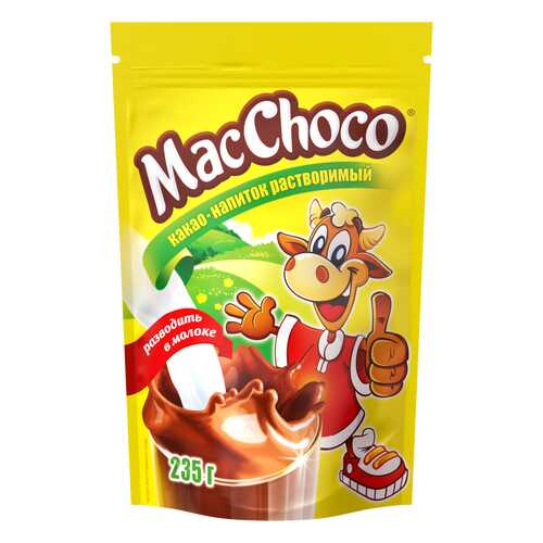 Какао-напиток растворимый т.з. MacChoco, д/пак 235г*24 в Светофор