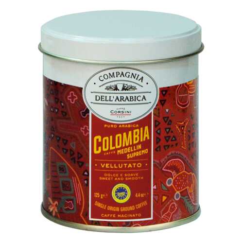 Кофе Compagnia Dell'Arabica Colombia Medellin Supremo молотый 125 г в Светофор