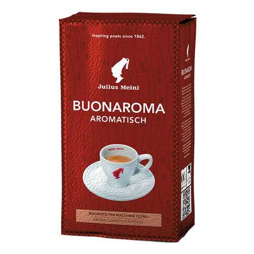 Кофе Julius Meinl buonaroma aromatisch натуральный жареный молотый 250 г в Светофор