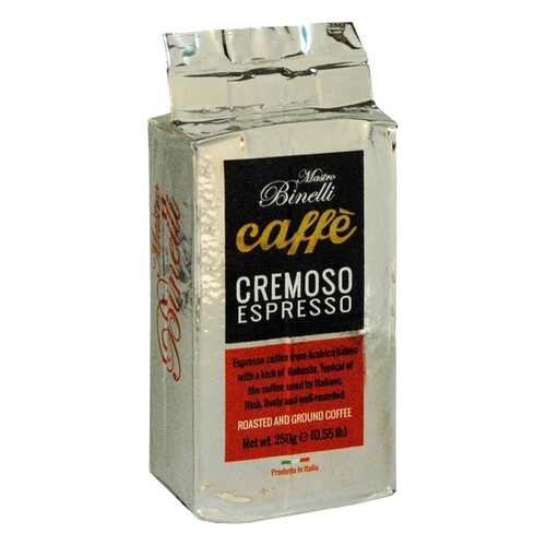 Кофе Mastro Binelli Сremoso Espresso молотый 250 г в Светофор