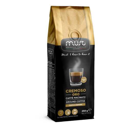 Кофе молотый Must cremoso oro 250 г в Светофор