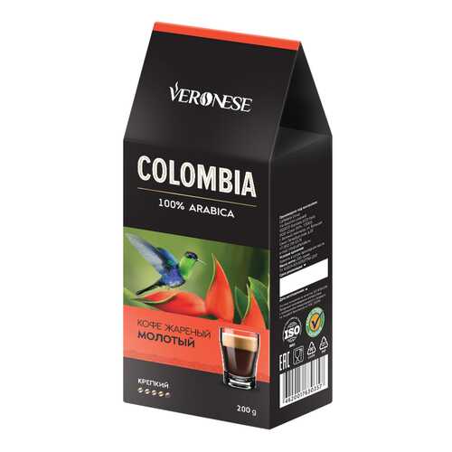 Кофе молотый Veronese Colombia 200 г в Светофор