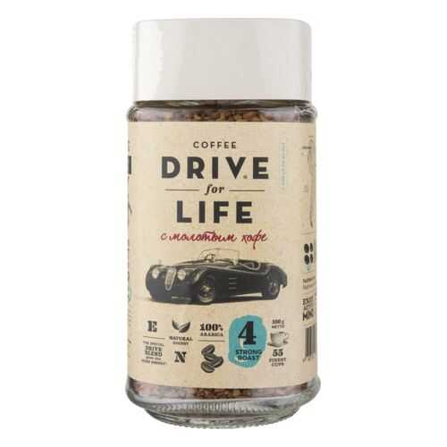Кофе растворимый Drive for Life strong roast с молотым 100 г в Светофор