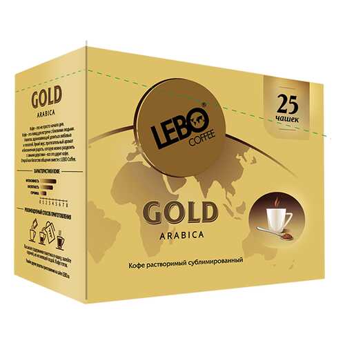 Кофе растворимый Lebo gold 2 г 25 пакетиков в Светофор