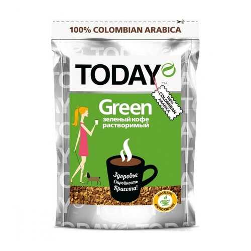 Кофе Today Green растворимый с зеленым кофе 75 г в Светофор
