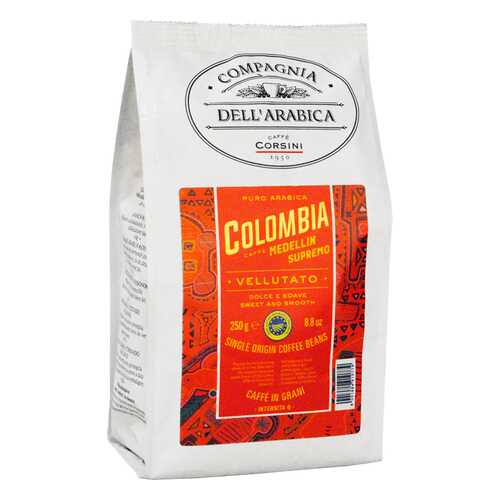 Кофе в зернах Compagnia Dell Arabica Colombia Medellin Supremo 250г в Светофор