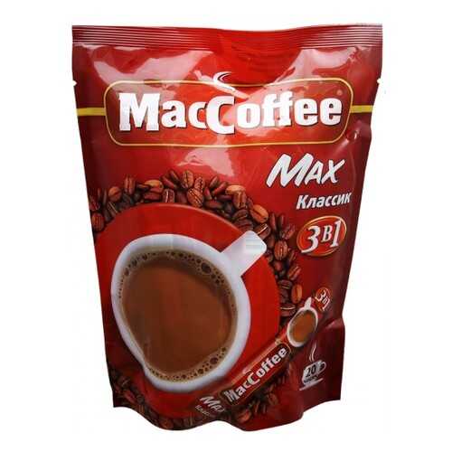 Кофейный напиток растворимый MacCoffee max классик 3в1 20 г 16 штук в Светофор