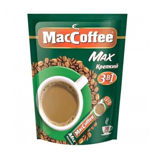 Кофейный напиток растворимый MacCoffee max крепкий 3в1 20 г 16 штук в Светофор