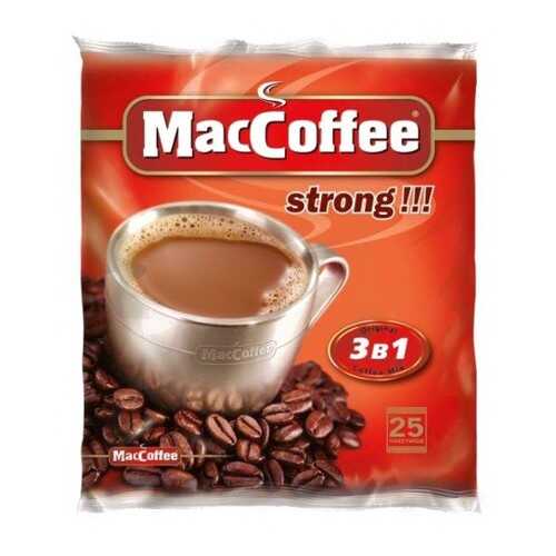 Кофейный напиток растворимый MacCoffee strong 3в1 50 г 16 штук в Светофор