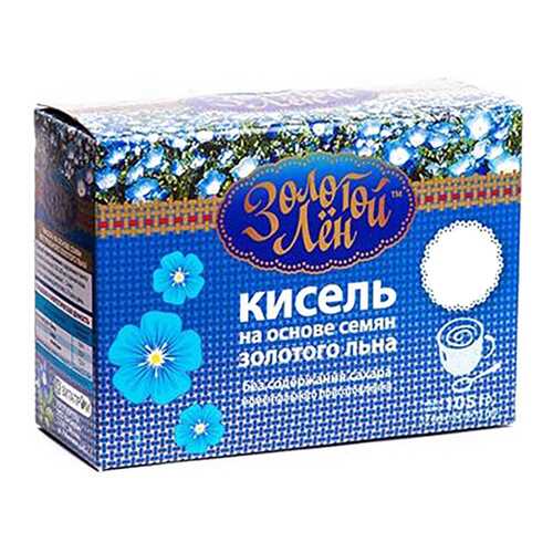 Кисель на льняной основе Золотой лен ассорти 7 пакетов по 15 г в Светофор