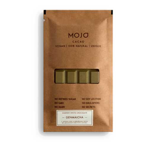 Белый шоколад Mojo Cacao с зеленым чаем и обжаренным рисом genmaitcha в Светофор