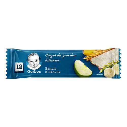 Батончик Gerber doremi яблоко и банан 25 г в Светофор