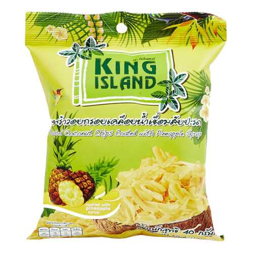 Кокосовые чипсы King Island с ананасом 40 г в Светофор