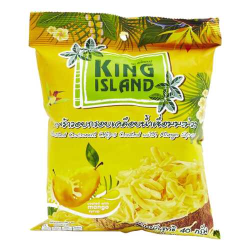 Кокосовые чипсы King Island с манго 40 г в Светофор