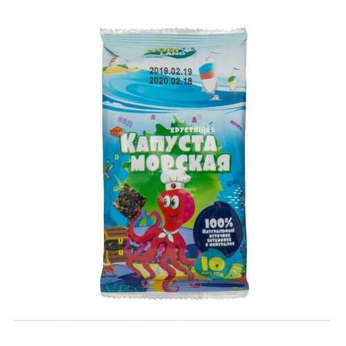 Морская капуста NORI LAND Осьминожка сушеная 4.5г Южная Корея в Светофор