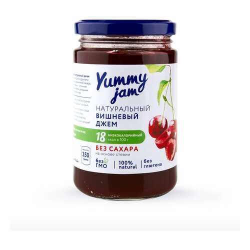 Джем Yummy jam вишневый без сахара 350 г в Светофор