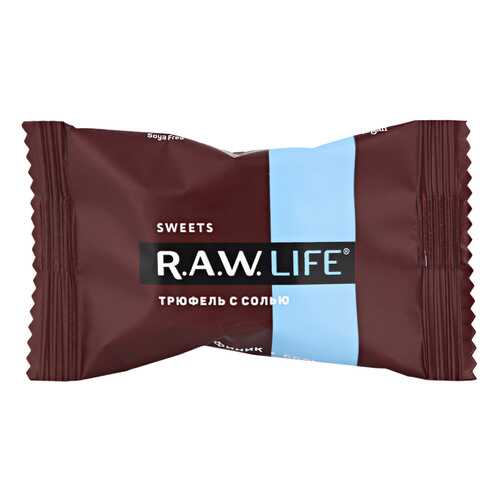 Конфета Raw Life трюфель с солью 18 г в Светофор