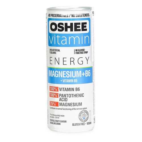Напиток газированный фруктовый Oshee Magnesium+В6 0.25мл ж/б Польша в Светофор
