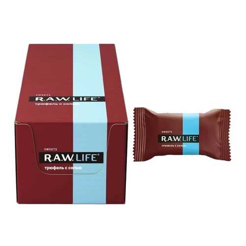 R.A.W. Life Sweets Конфеты (коробка 20шт) (Трюфель с солью) в Светофор