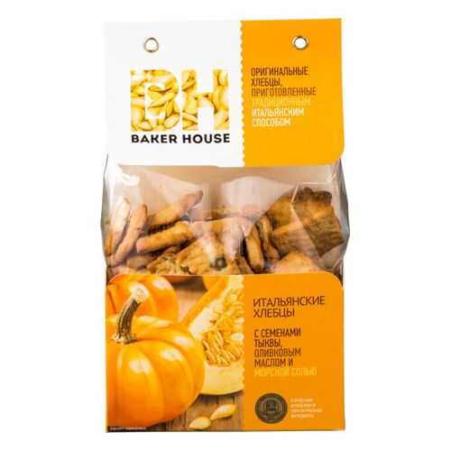 Хлебцы Baker House с семенами тыквы оливковым маслом и морской солью 250 г в Светофор