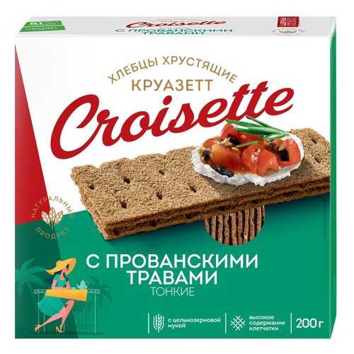 Хлебцы Круазетт тонкие ржано-пшеничные с прованскими травами 200 г в Светофор