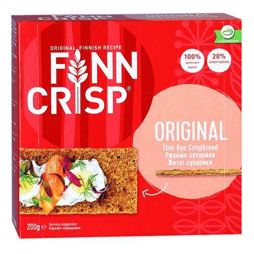 Сухарики Finn Crisp ржаные 200 г в Светофор