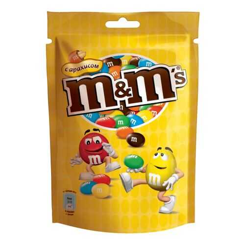 Драже M&M's с арахисом и молочным шоколадом 130 г в Светофор