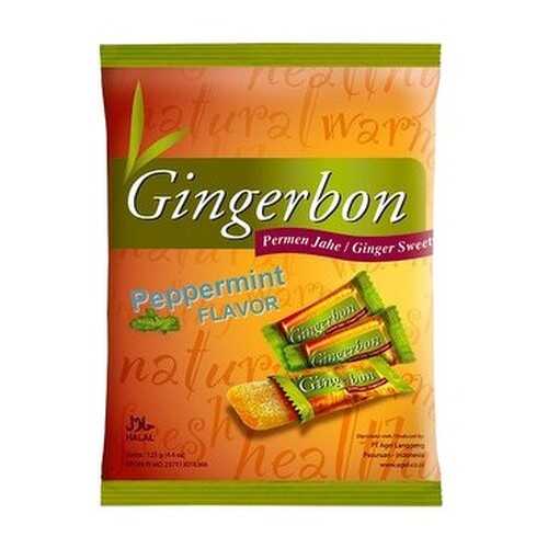 Конфеты имбирные GingerBon с мятой, жевательные 125 г в Светофор