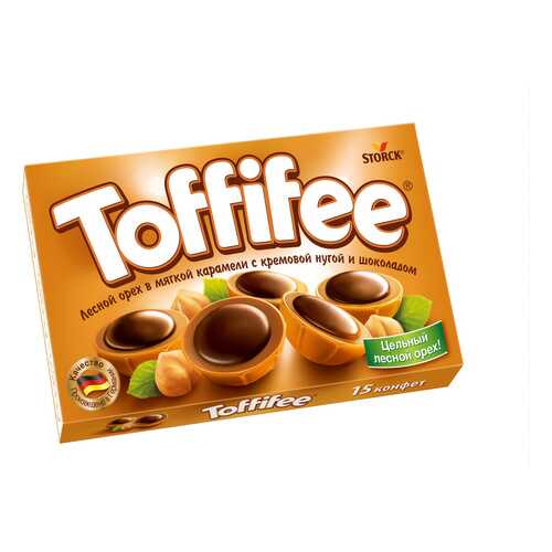 Конфеты toffifee Storck лесной орех в мягкой карамели с кремовой нугой и шоколадом 125 г в Светофор
