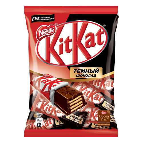 Темный шоколад Kit Kat dark с хрустящей вафлей 169 г в Светофор