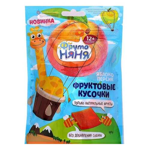 Фруктовые кусочки ФрутоНяня из яблок и персиков в Светофор