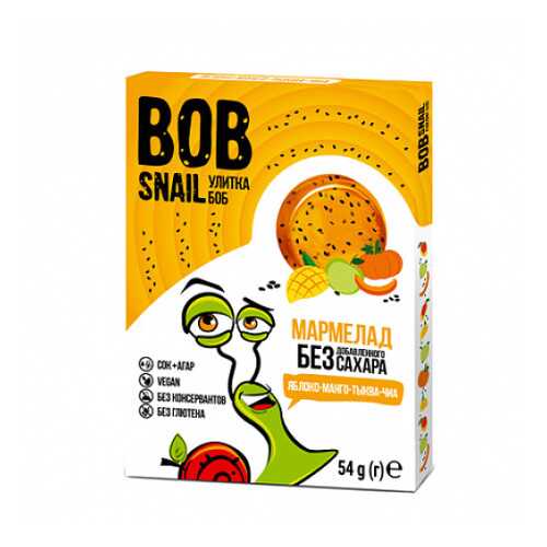 Мармелад фруктово-овощной Яблоко, манго, тыква, чиа Bob Snail 54 г в Светофор