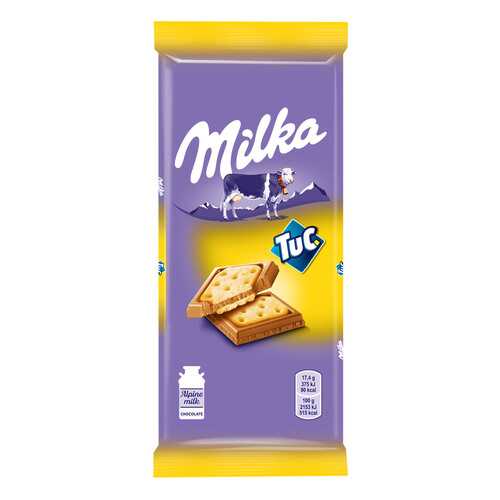 Шоколад MILKA Mini Tuc печенье/шоколад 87г*5 шт в Светофор