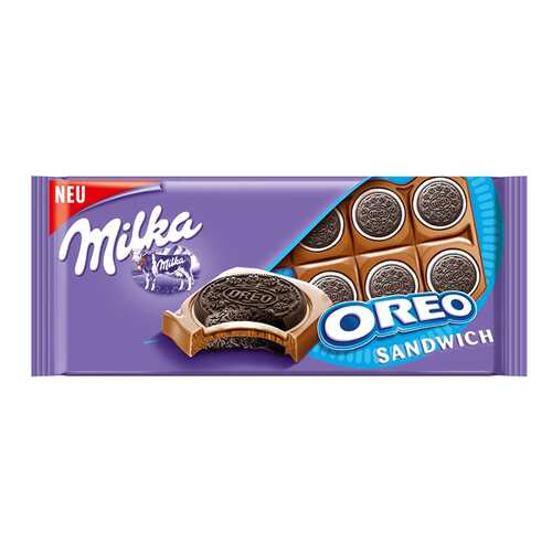 Шоколад Milka oreo sandwich 92 г в Светофор