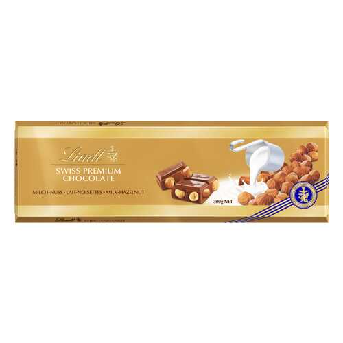 Шоколад молочный Lindt с цельным фундуком 300 г в Светофор