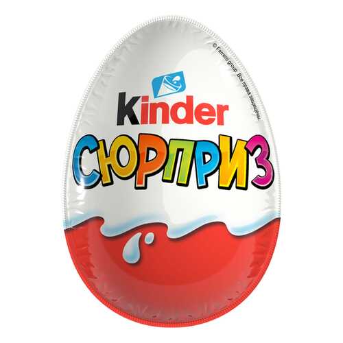 Яйцо Kinder Сюрприз из молочного шоколада с игрушкой Белое яйцо 60 г в Светофор