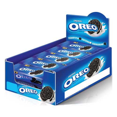 OREO печенье с какао и начинкой с ванильным вкусом 38г по 12 шт в Светофор