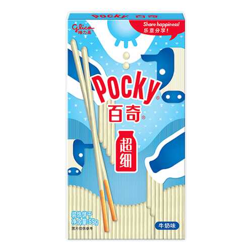 Палочки Glico Pocky молочные белый шоколад ультра тонкие 55 г в Светофор