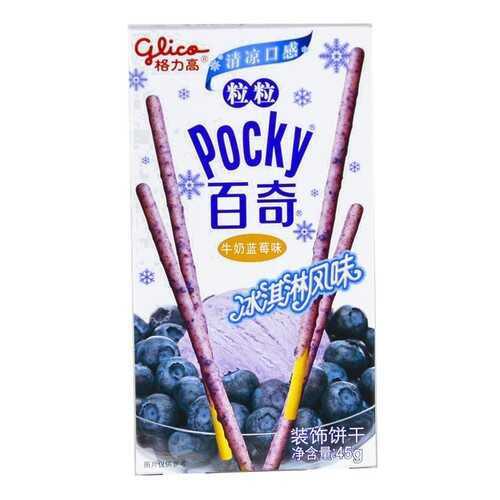 Палочки Glico Pocky со вкусом мороженного и голубики 47 г в Светофор