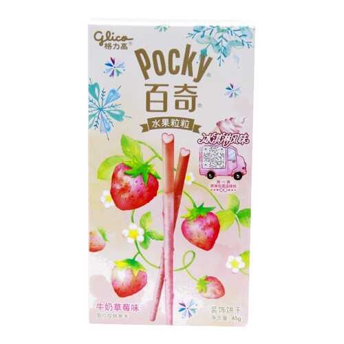 Палочки Glico Pocky со вкусом мороженного и клубники 47 г в Светофор