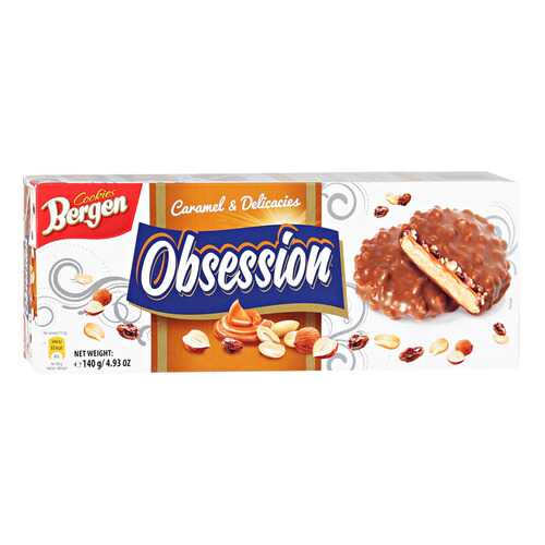 Печенье BERGEN Obsession Caramel 140г в Светофор