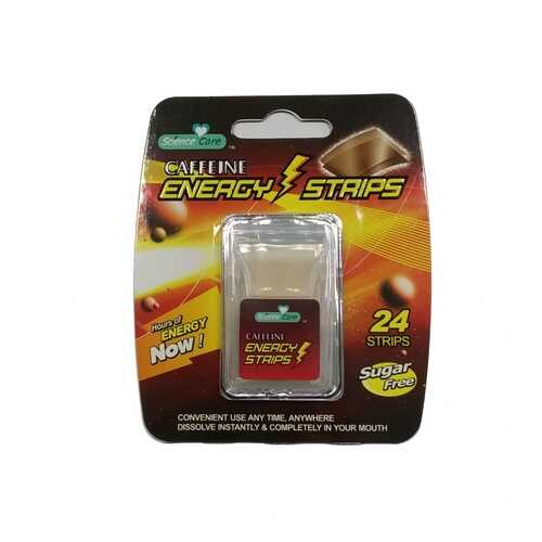 Полоски освежающие дыхание Energy Caffeine 24 пастилки в Светофор