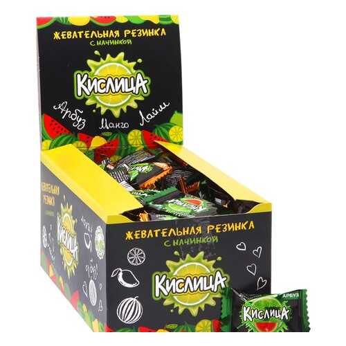 Жевательная резинка Кислица с начинкой в Светофор