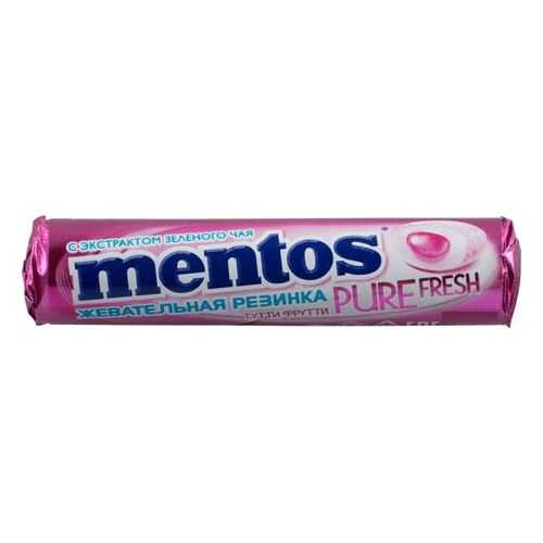 Жевательная резинка Mentos тутти-фрутти без сахара с экстрактом зеленого чая 16 г в Светофор