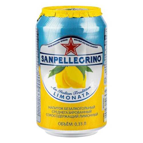 Напиток среднегазированный Sanpellegrino лимонный жестяная банка 0.33 л в Светофор