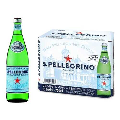 Минеральная вода газ S.Pellegrino 0.75 л стекло по 15 шт в Светофор